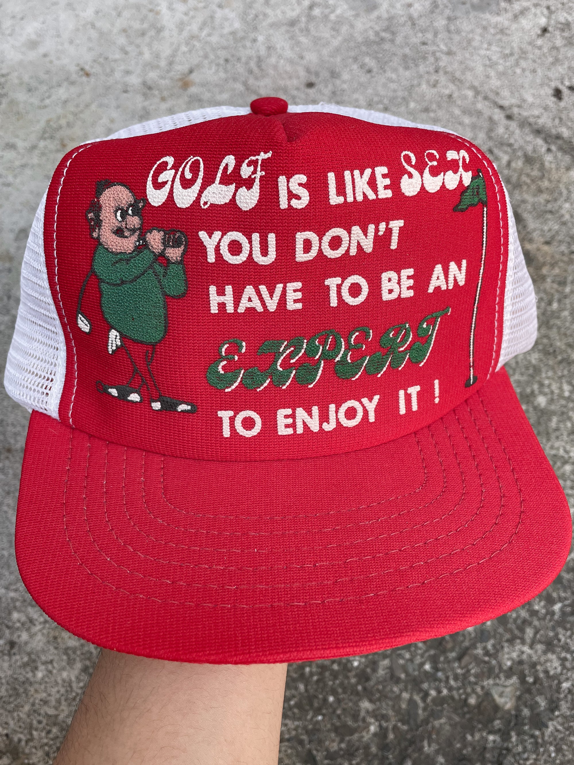 1980s “Golf Is Like Sex…” Trucker Hat