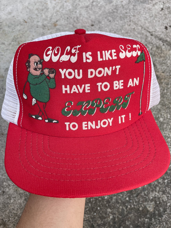 1980s “Golf Is Like Sex…” Trucker Hat