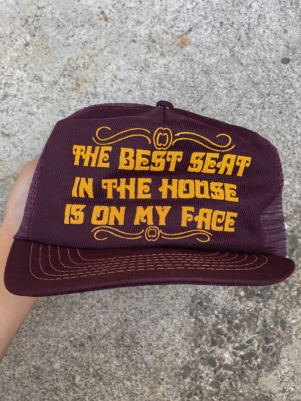 1980s “The Best Seat in the House…” Trucker Hat