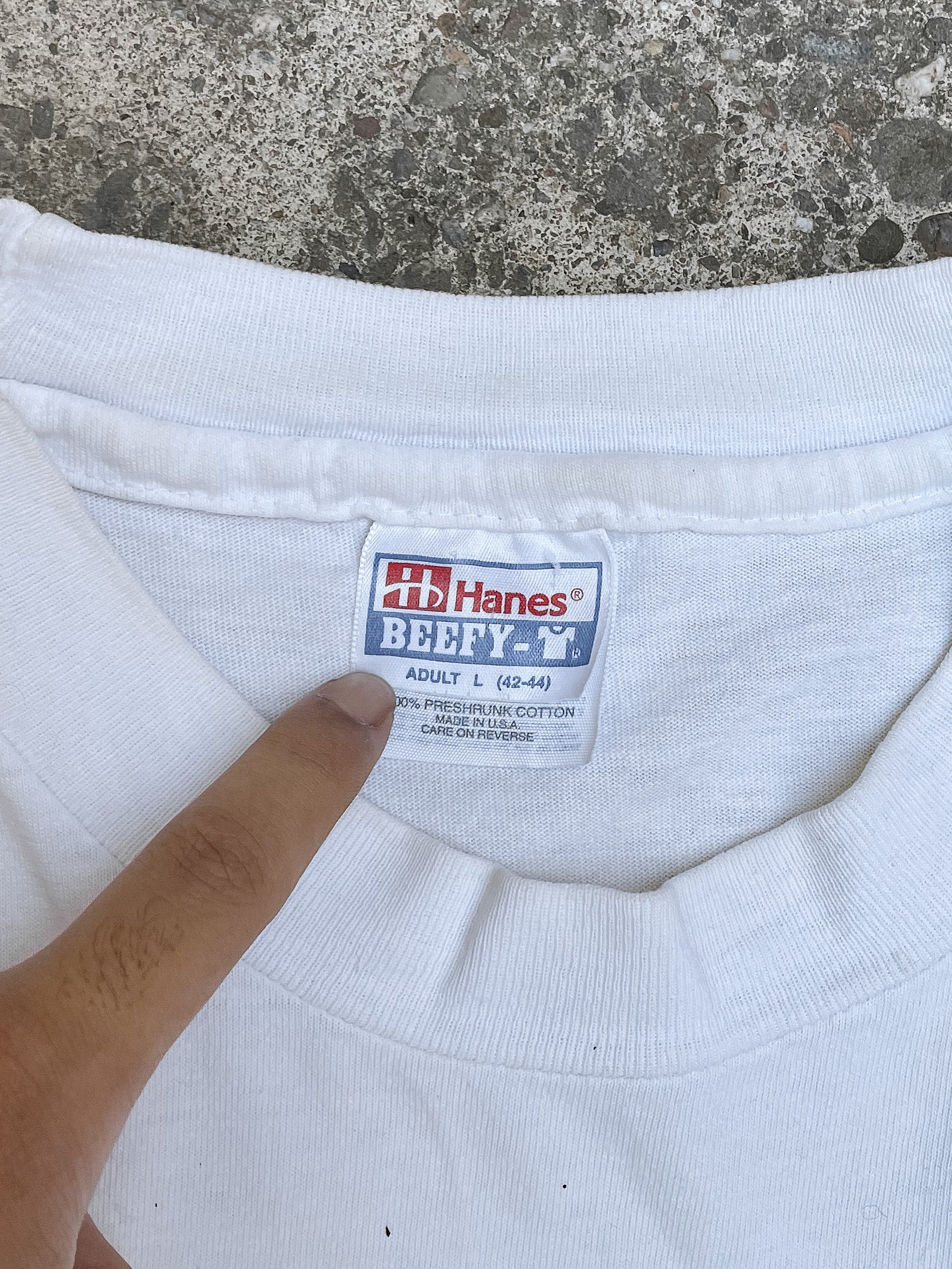 1990s “Condoms Over Herpes” Single Stitched Hanes Beefy Tee