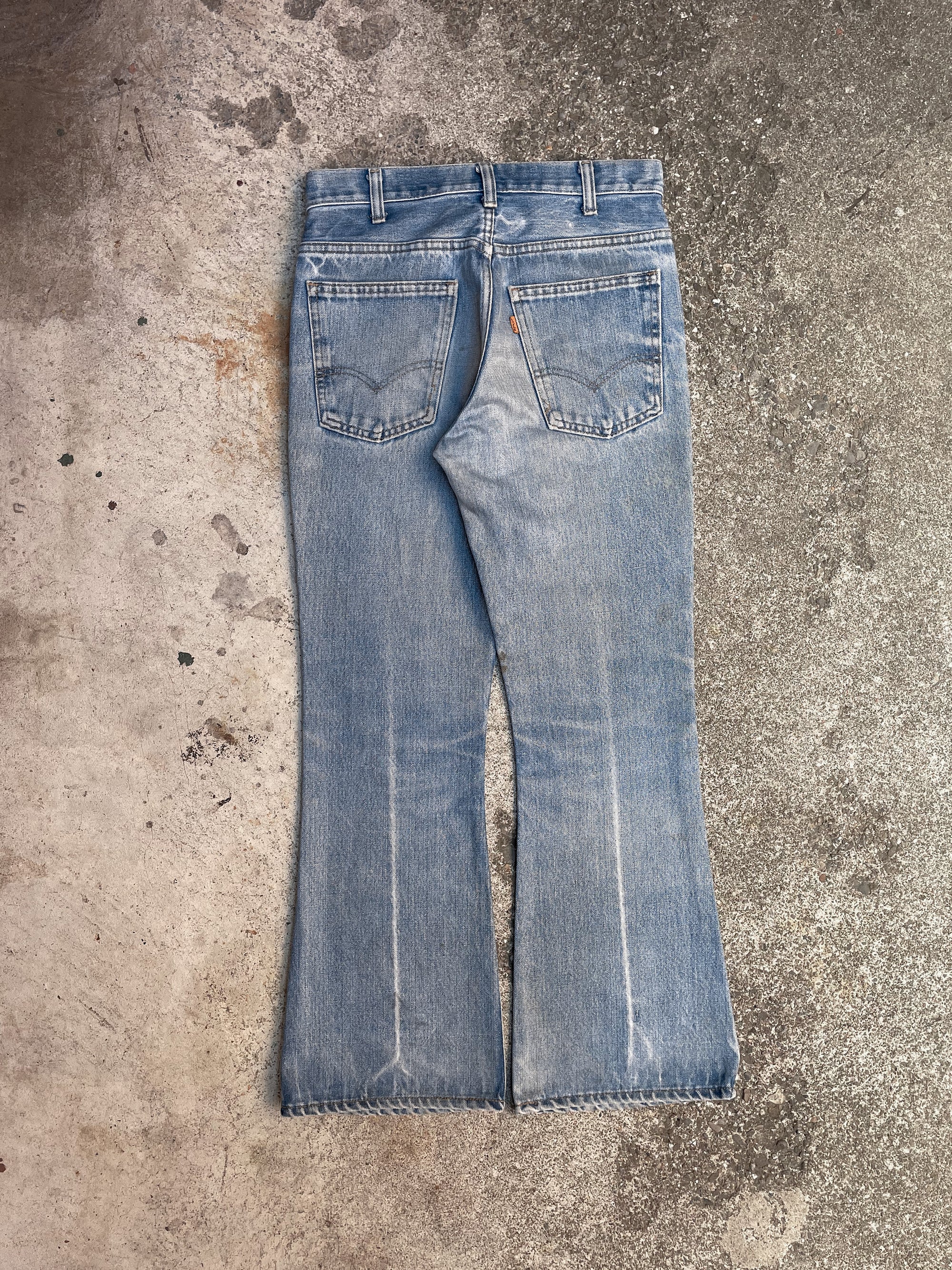 1970s Orange Tab Levi’s Faded Blue 646 Talon Zip (28X27)