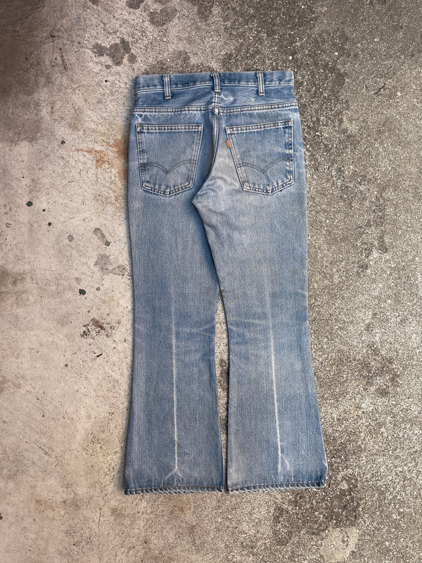 1970s Orange Tab Levi’s Faded Blue 646 Talon Zip (28X27)