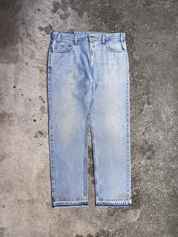 Vintage Levi’s Faded Blue 505 Released Hem (34X30)