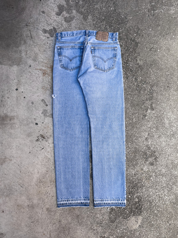 1990s Levi’s Faded Blue 501 Released Hem (29X31)