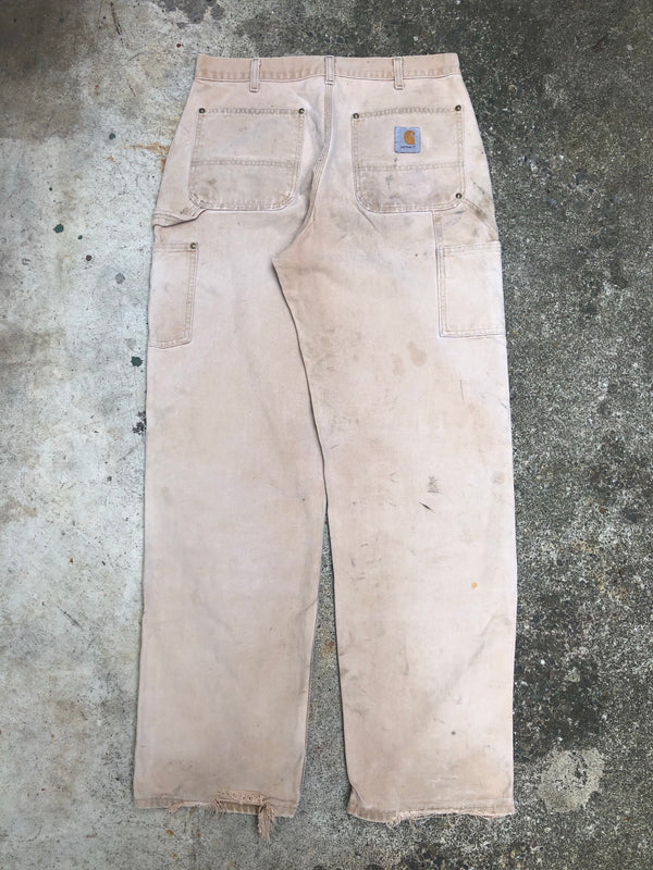 Carhartt B01 Tan Double Front Knee Work Pants (31X32)