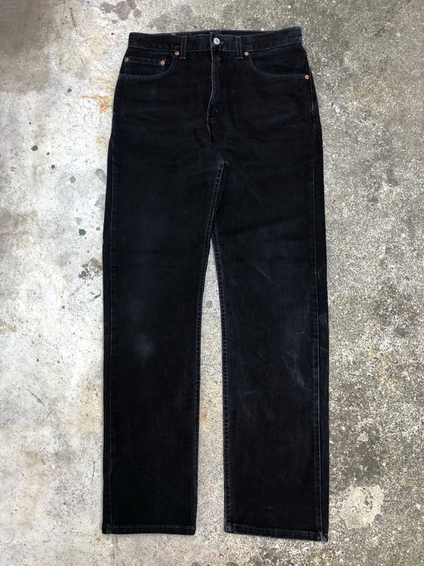 1990s Levis Worn In Black 505 (32X33)