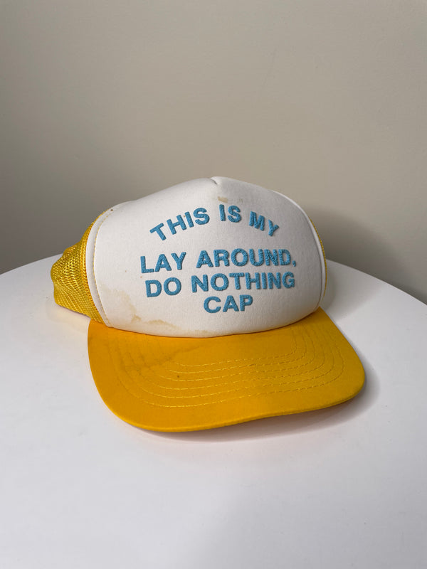 1990s “Lay Around Do Nothing” Trucker Hat