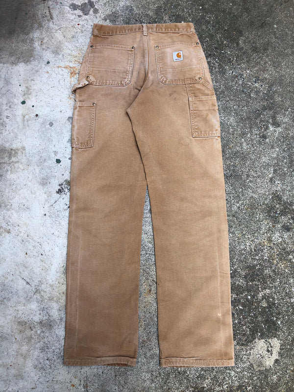 Carhartt B01 Tan Double Front Knee Work Pants (27X33)