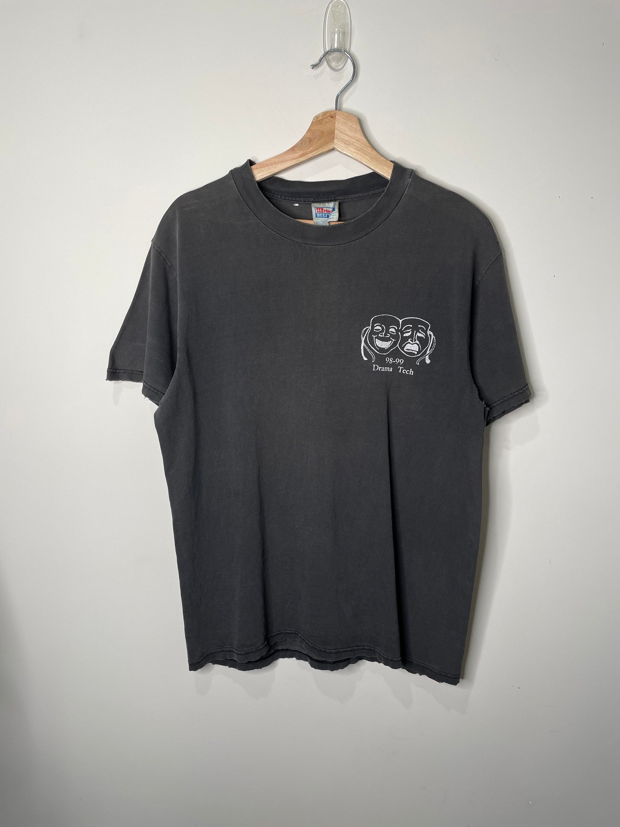 1990s “Drama Tech” Sun Faded Distressed Tee (M)