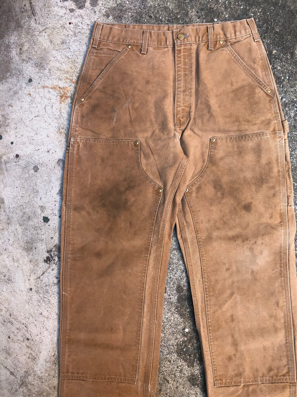 Carhartt B01 Tan Double Front Knee Work Pants (32X28)