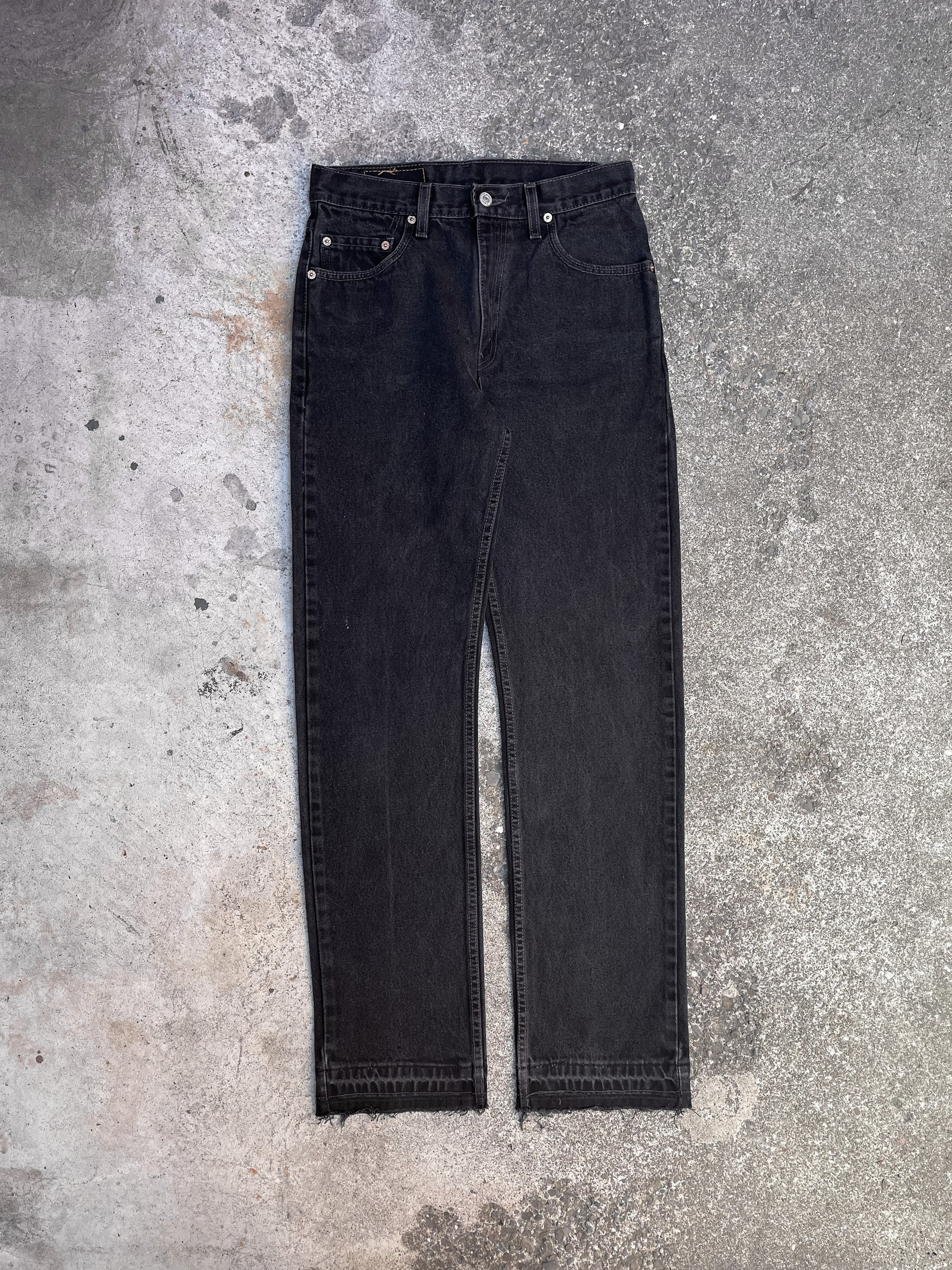 Vintage Levi’s Faded Black 505 Released Hem (28X32)