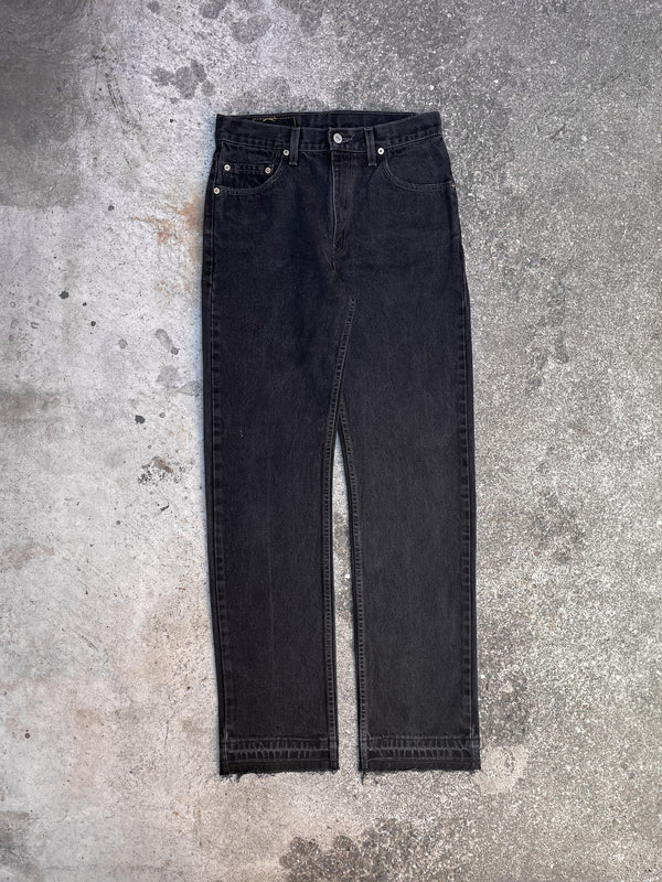 Vintage Levi’s Faded Black 505 Released Hem (28X32)