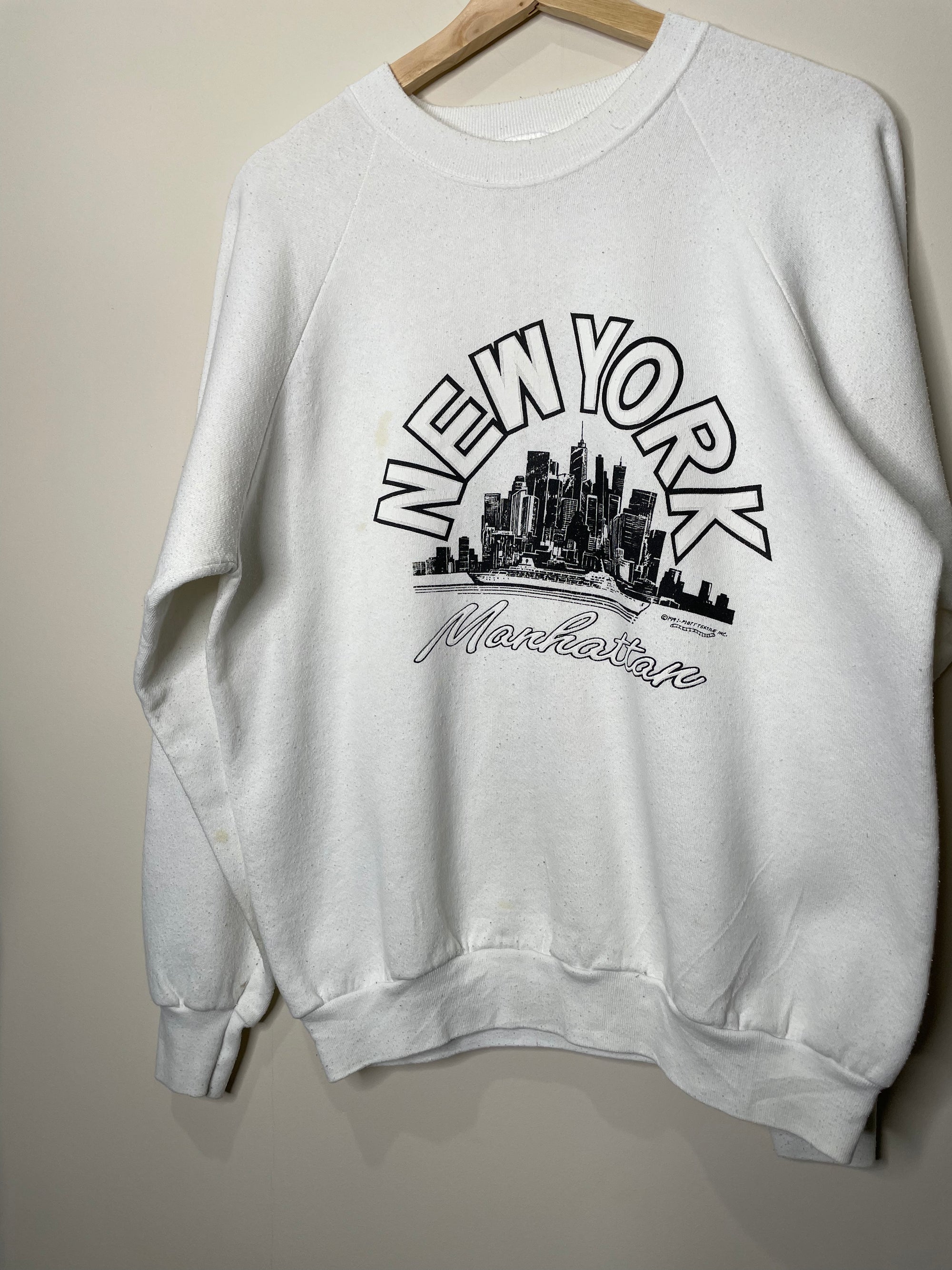 1990s “New York” Raglan Sweatshirt