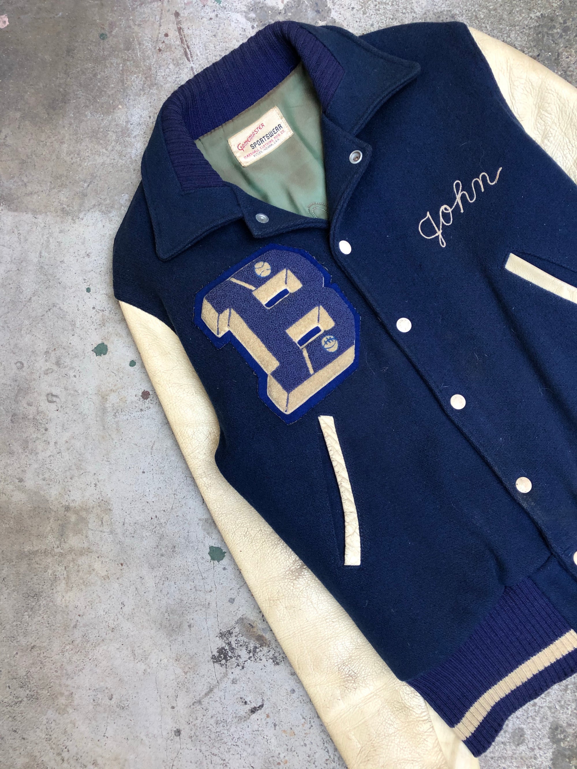 1970s Chain Stitch “Brookville Raiders” Varsity Jacket