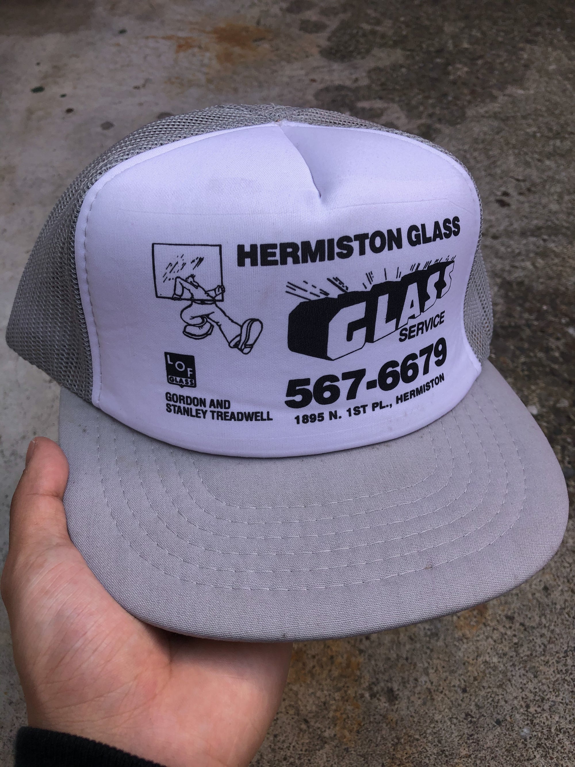 1990s “Hermiston Glass” Trucker Hat