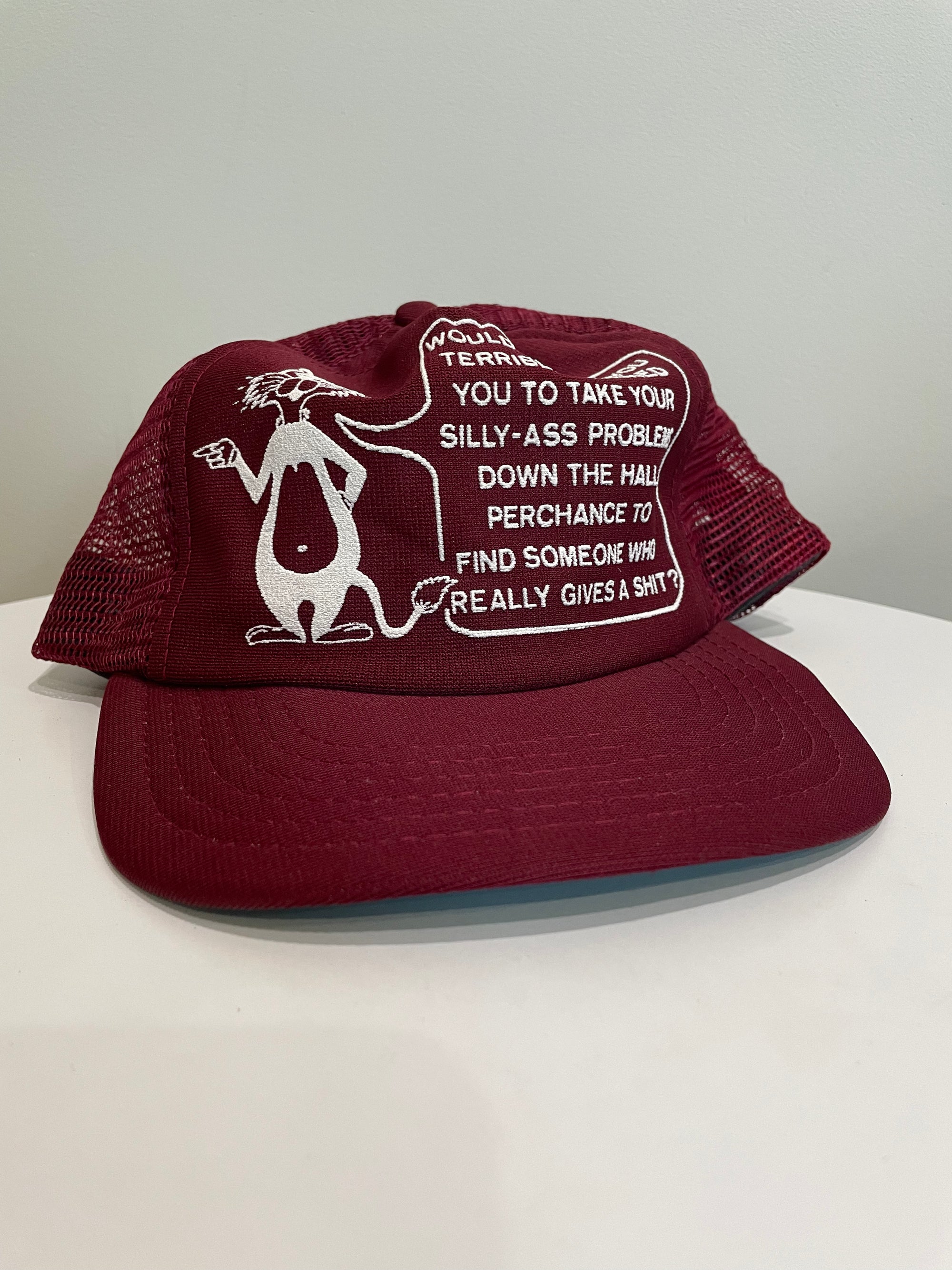 1980s “Would It Upset You Terribly…” Trucker Hat