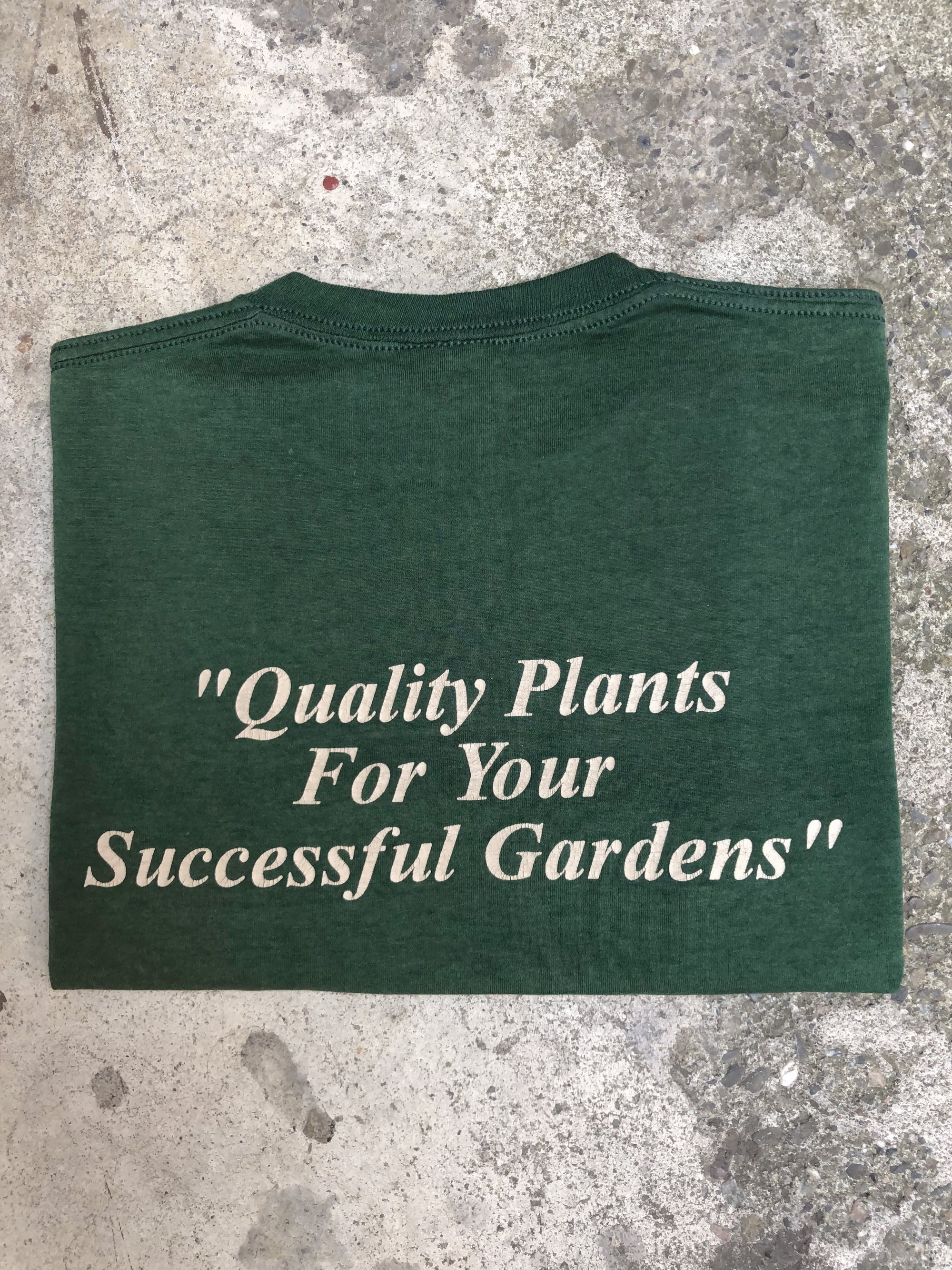 1990s Faded Green “Countryside Greenhouse” Single Stitched Tee