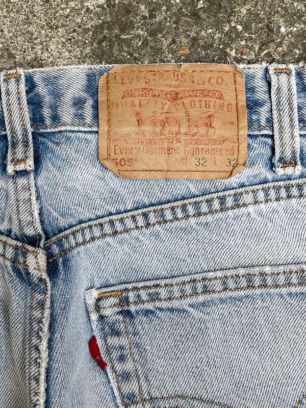 Vintage Levi’s Distressed Faded Blue 505 (30X31)