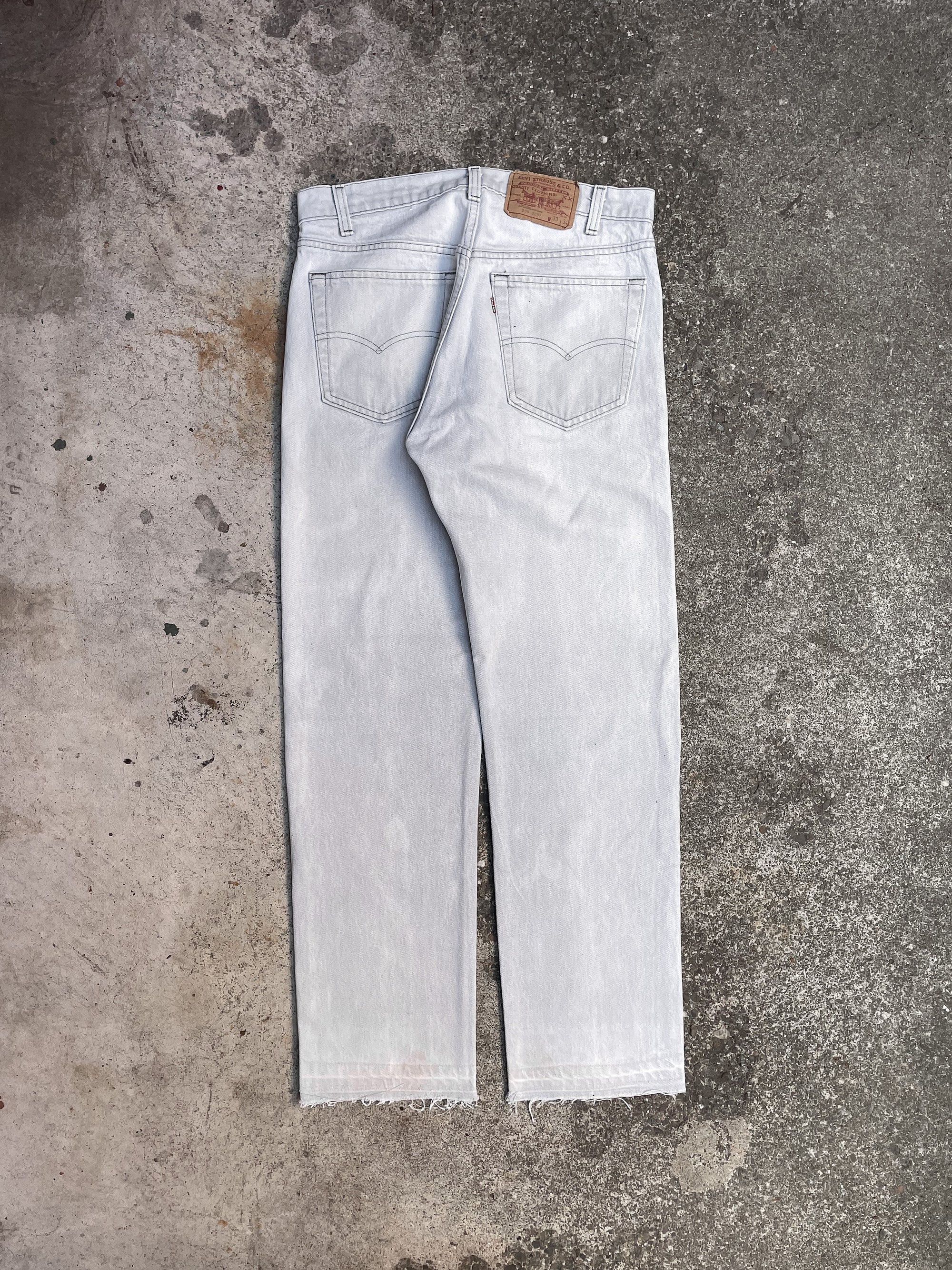 1980s Levi’s Faded Grey 505 Released Hem (31X29)