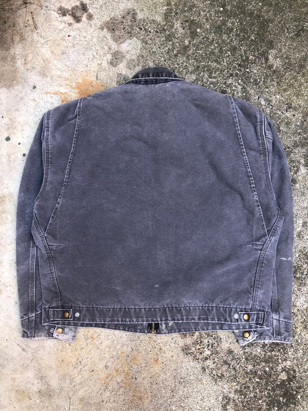 1990s Carhartt Faded Gravel Grey Lined Work Jacket (XL)