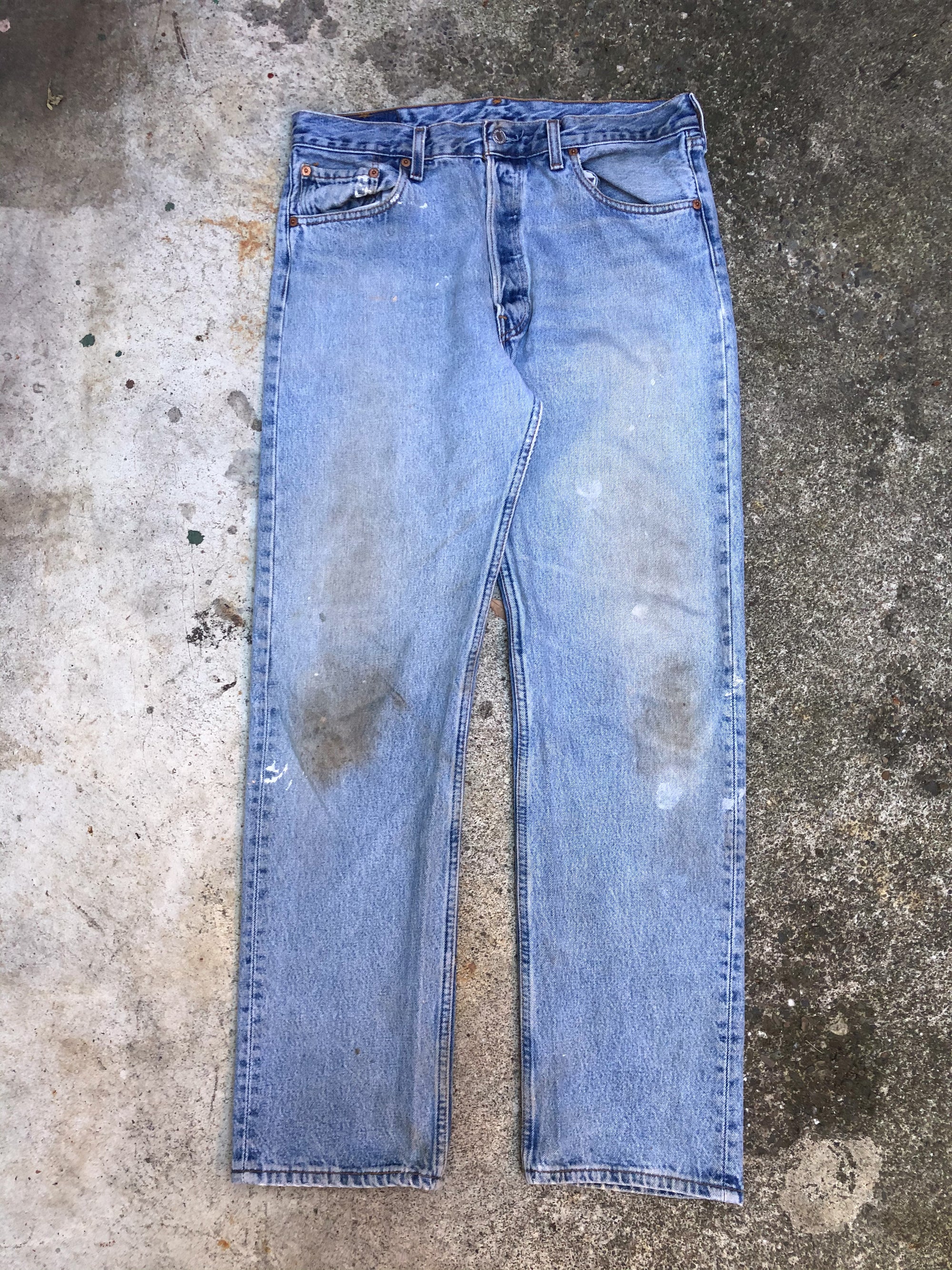 1990s Levis Paint Faded Blue 501 (33X31)