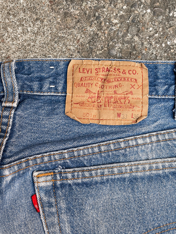 1990s Levi’s Painted Faded Blue 501 (30X31)