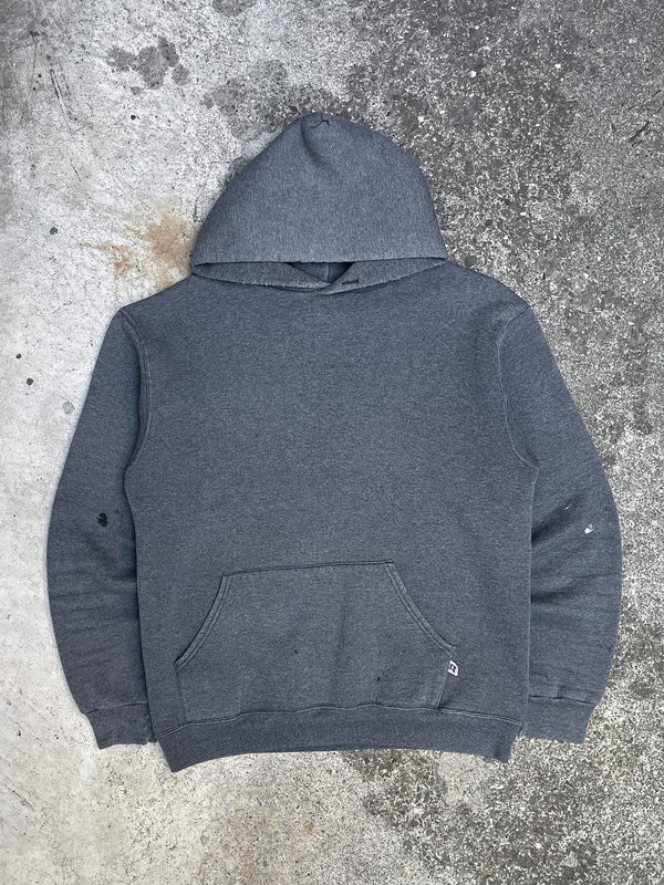 1980s Russell Charcoal Grey Blank Hoodie (M)