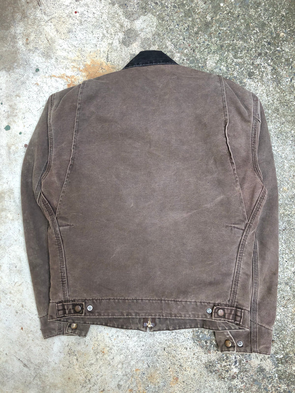 1990s Carhartt Faded Chocolate Lined Work Jacket (S)