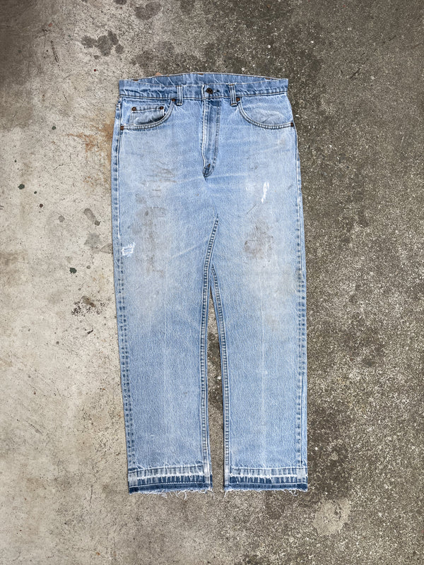 1980s Levi’s Faded Blue 505 Released Hem (32X28)