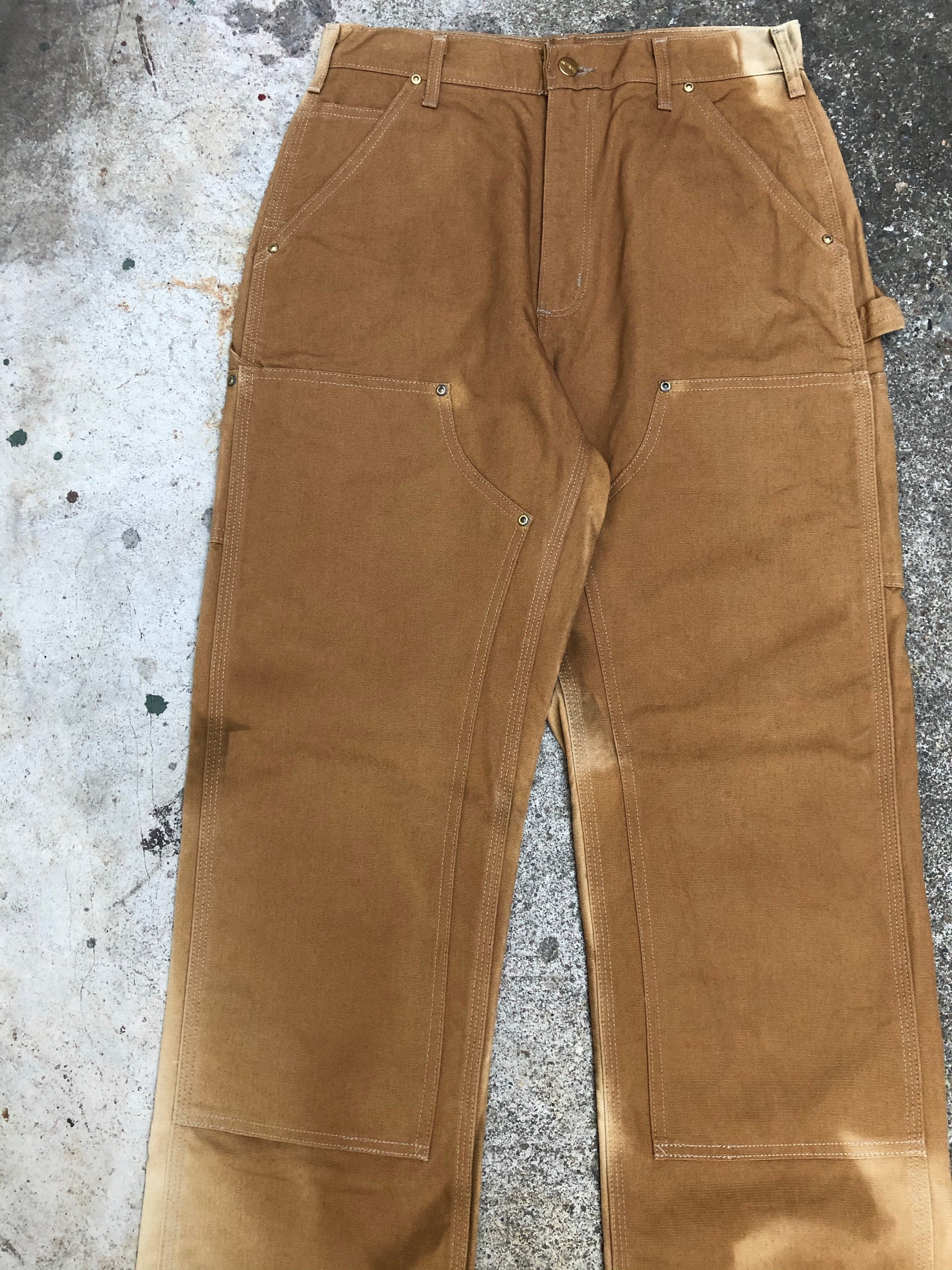 Carhartt B01 Sun Bleached Brown Double Front Knee Work Pants (30X33)