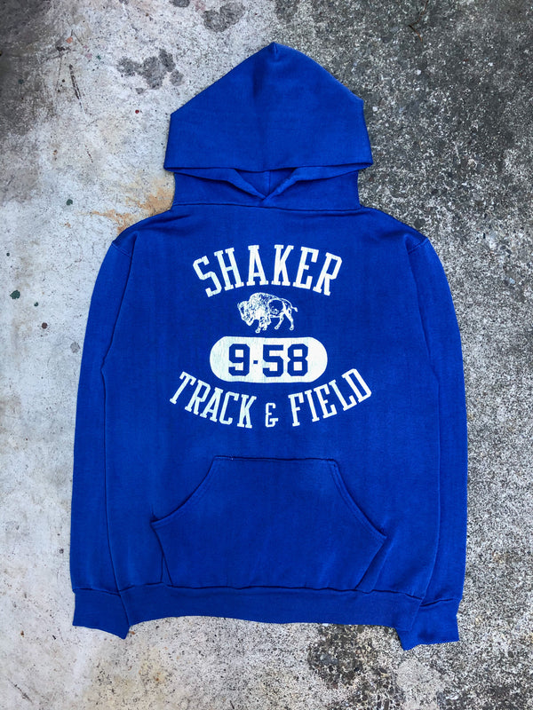 1970s Royal Blue “Shaker Track & Field” Hoodie