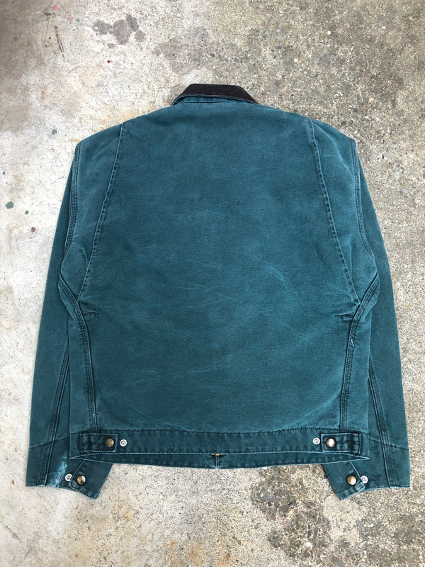 1990s Carhartt Teal Lined Work Jacket