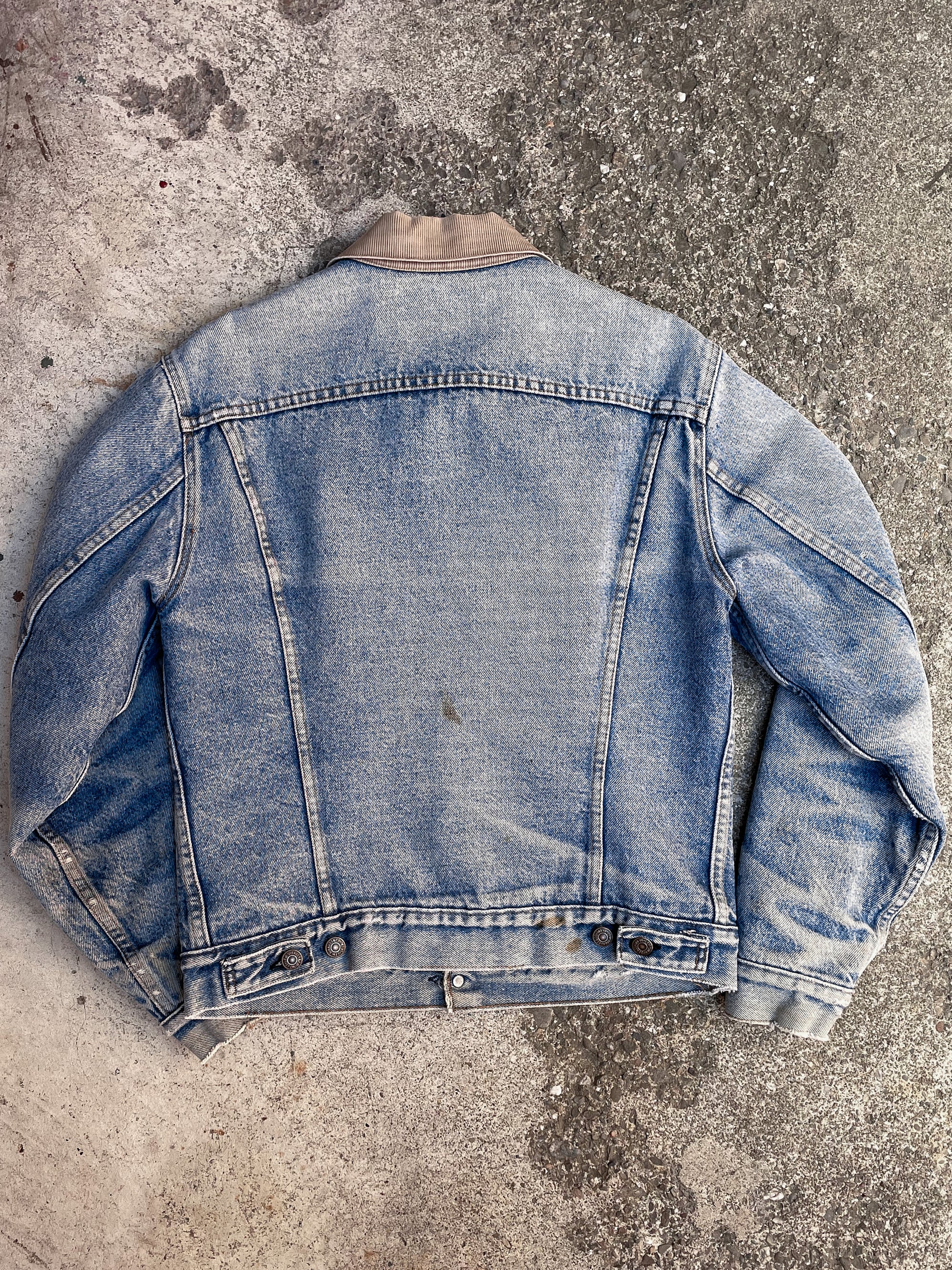 1980s Levi’s Corduroy Collar Blanket Lined Denim Trucker Jacket