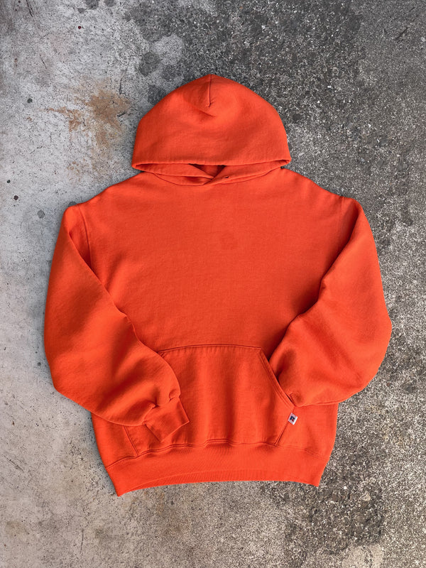 1990s Russell Orange Blank Hoodie