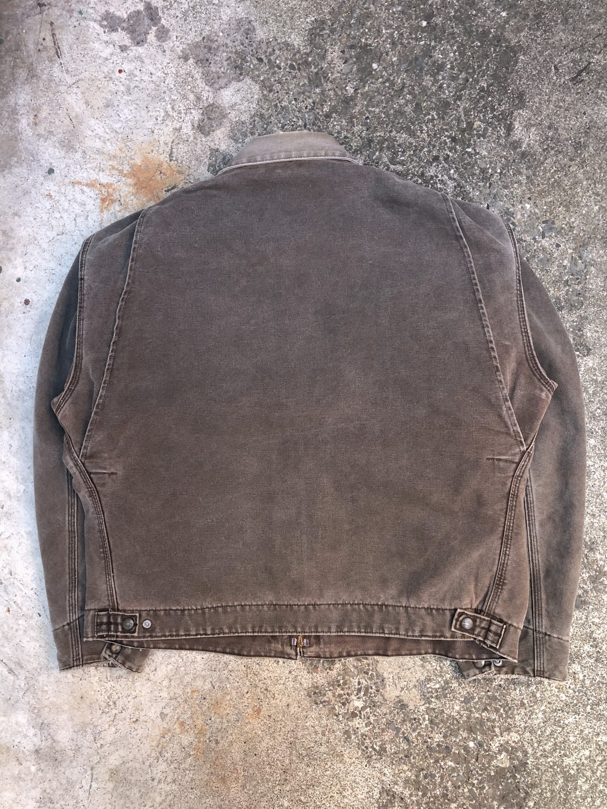 1990s Carhartt Faded Chocolate Lined Work Jacket (XL)