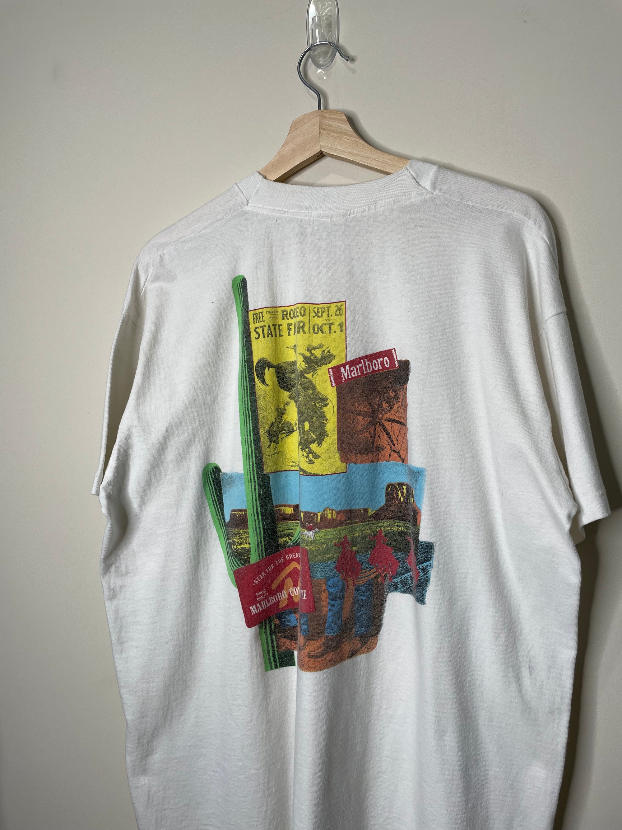 1990s “Marlboro Rodeo” Single Stitched Pocket Tee (XL)