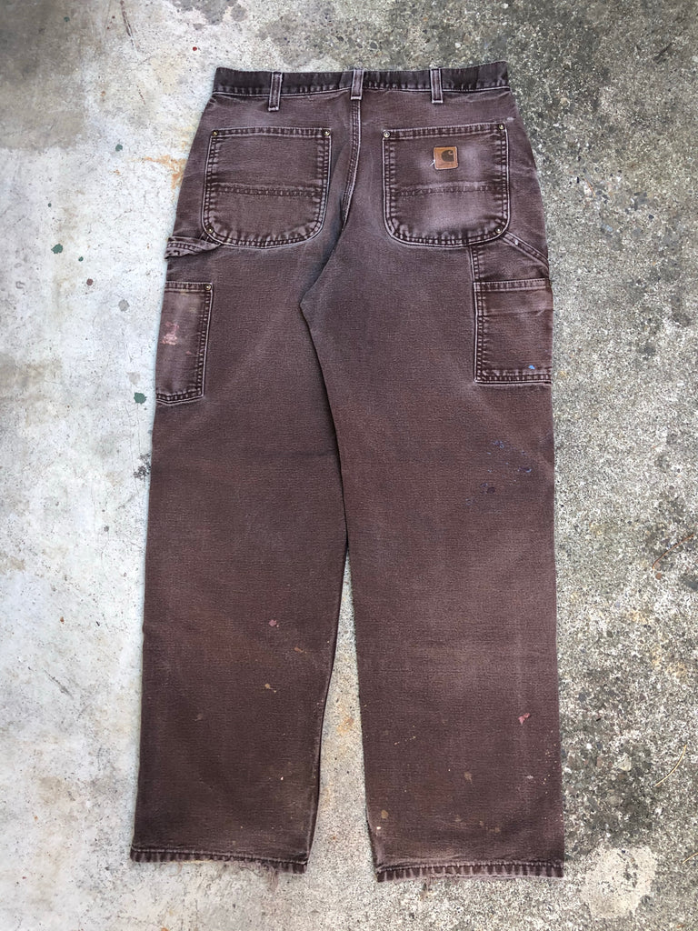 Carhartt B136 Dark Brown Double Front Knee Work Pants (31X30) – DAMAGED  GLITTER