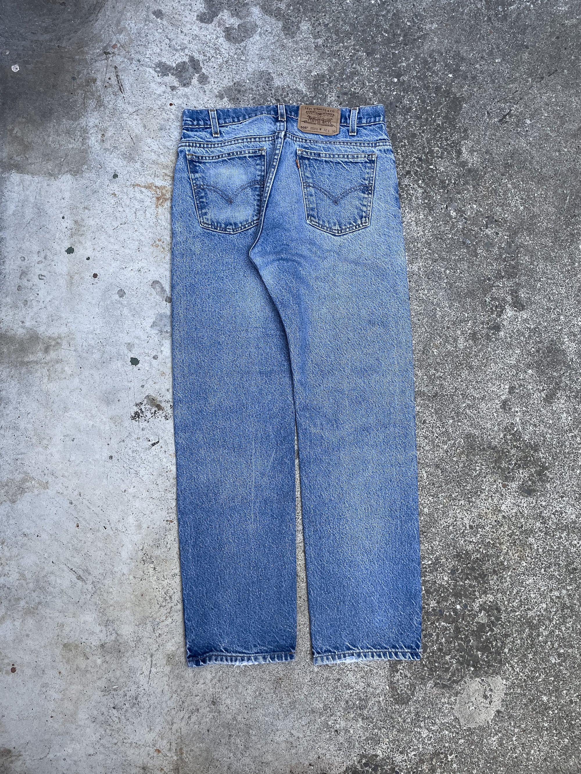 1990s Orange Tab Levi’s Faded Blue 505 (31X29)