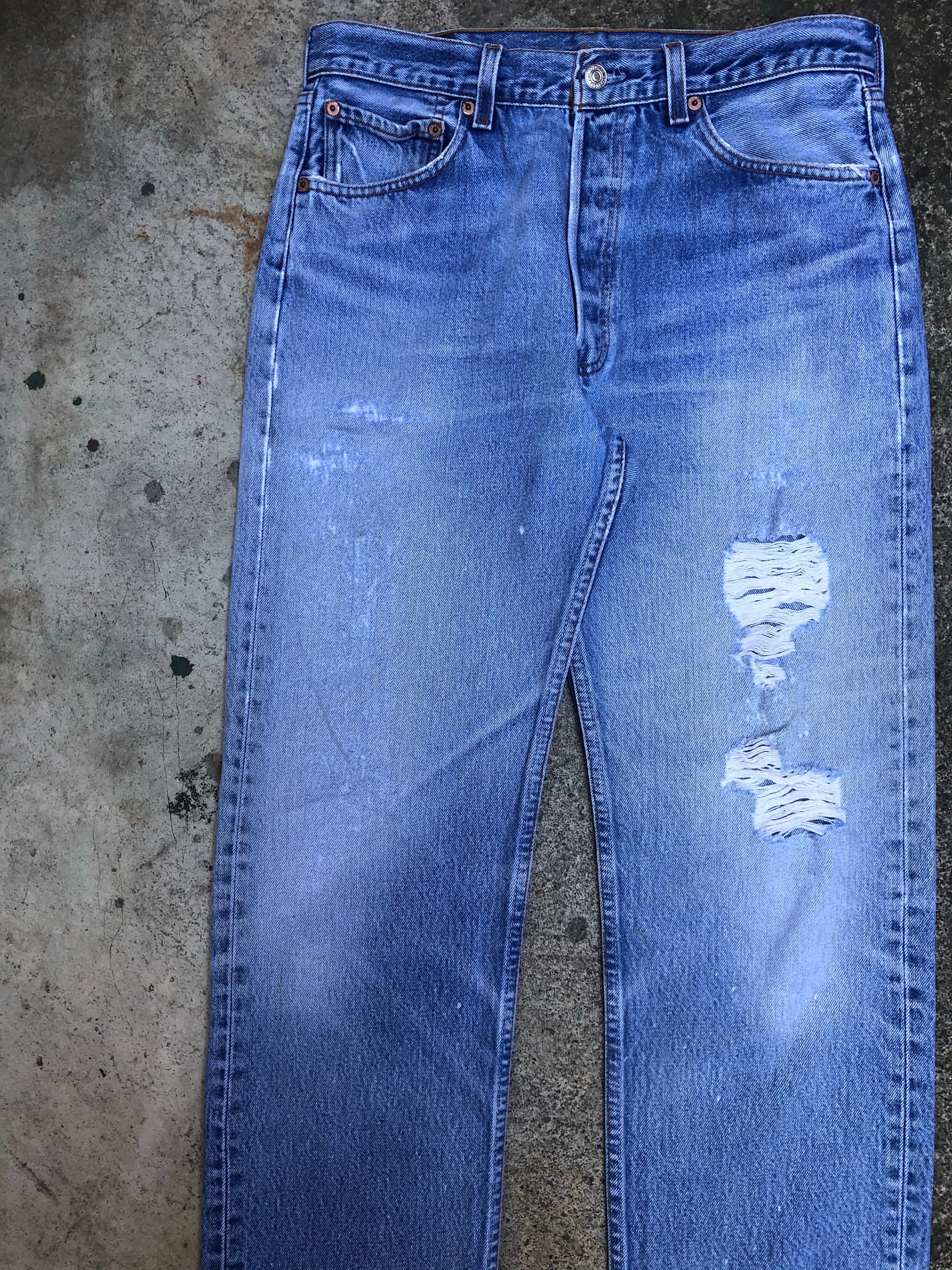 1990s Levis Faded Blue 501XX (31X29)