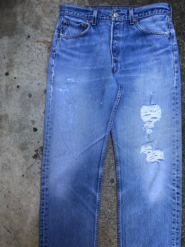 1990s Levis Faded Blue 501XX (31X29)