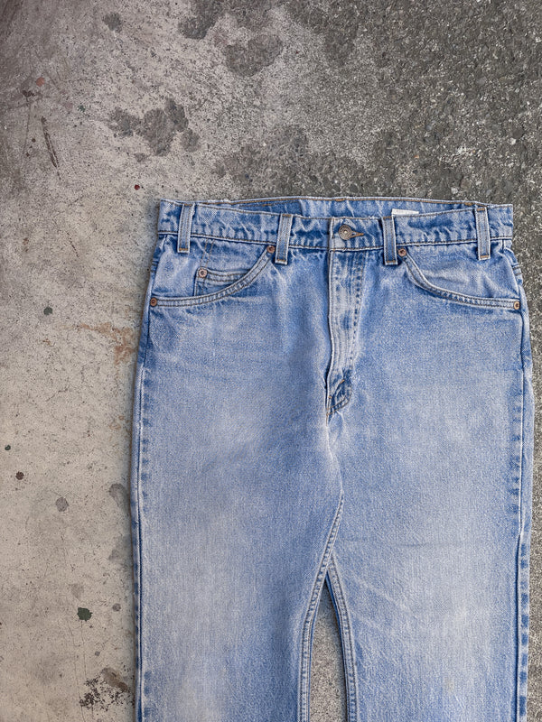 1990s Orange Tab Levis Faded Blue 517 (31X26)