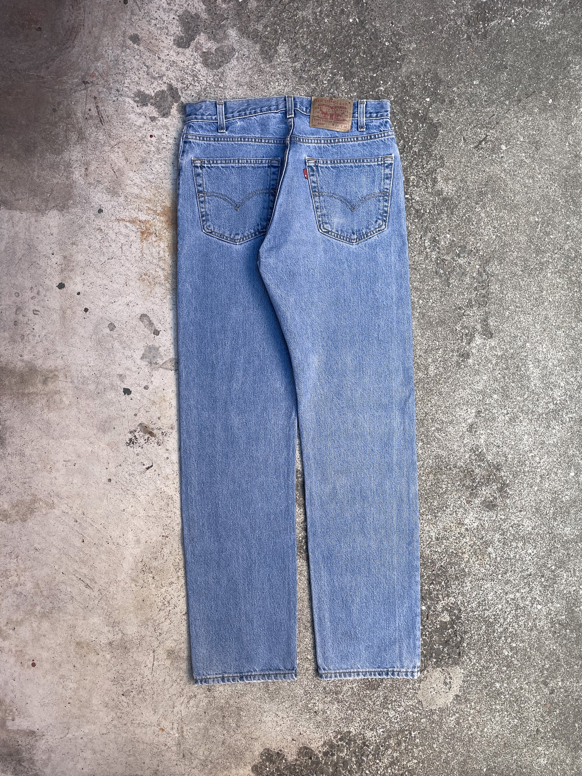 Vintage Levi’s Repaired Faded Blue 505 (31X32)