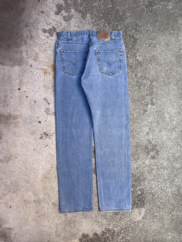 Vintage Levi’s Repaired Faded Blue 505 (31X32)