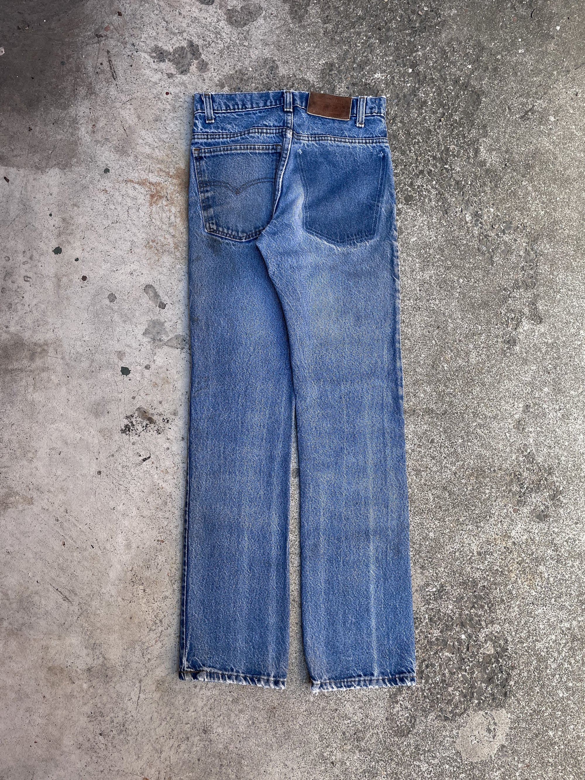 1970s Levi’s Worn In Blue 509 Removed Pocket (26X29)