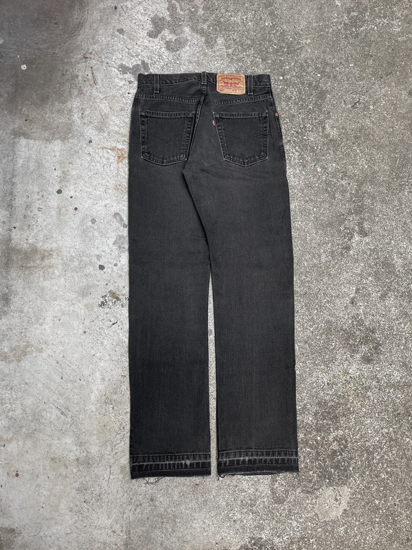 Vintage Levi’s Faded Black 505 Released Hem (29X32)