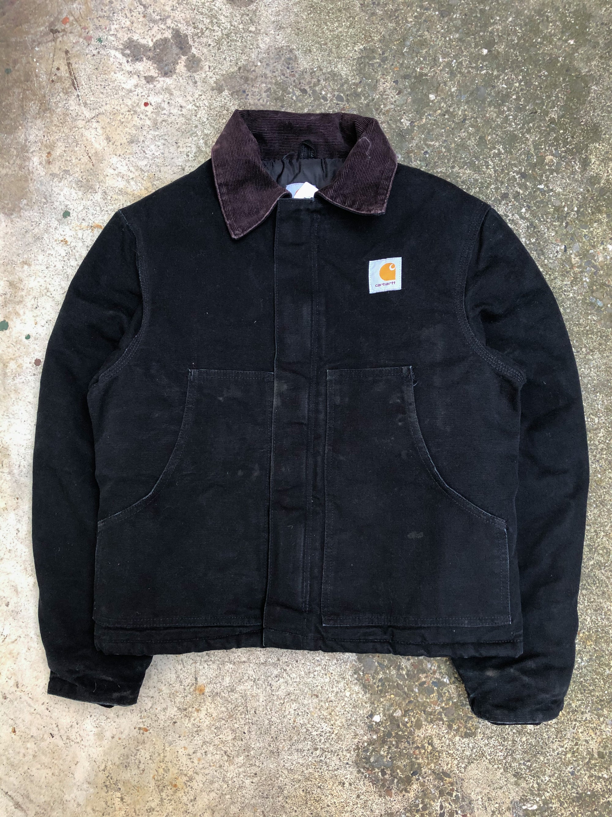 1990s Carhartt Black Quilted Arctic Jacket (S)