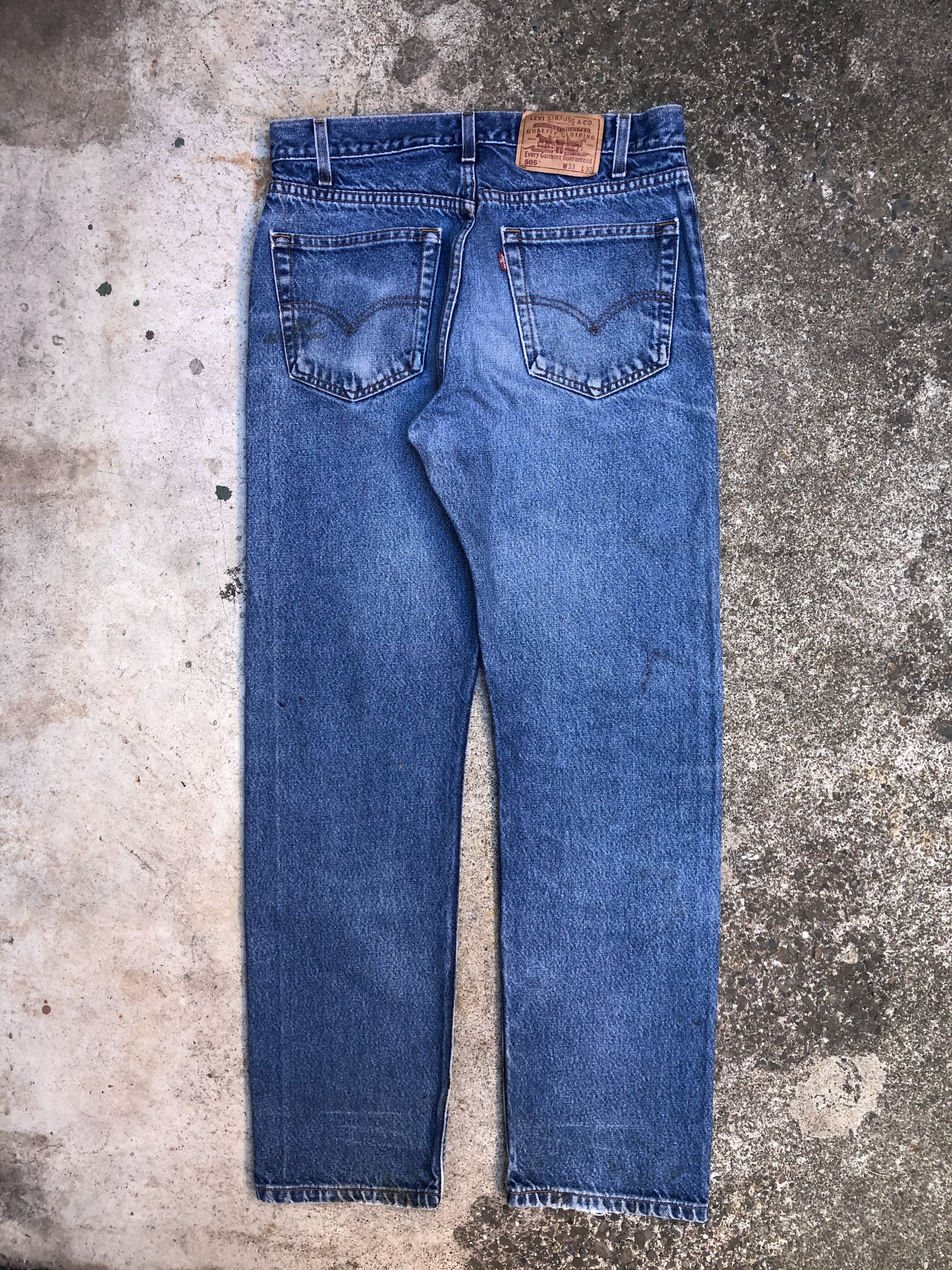 1990s Levis Faded Dirty Blue 505 (32X30)