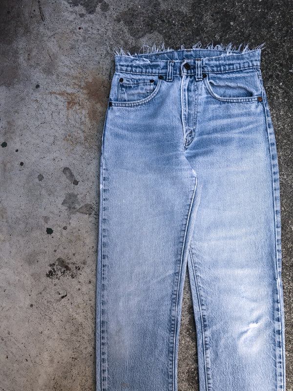 1970s Levis Repaired Faded Blue 505 (26X29)