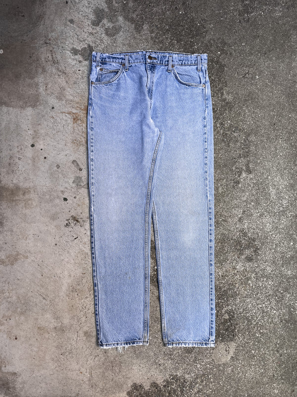 1990s Orange Tab Levi’s Repaired Faded Blue 505 (34X33)