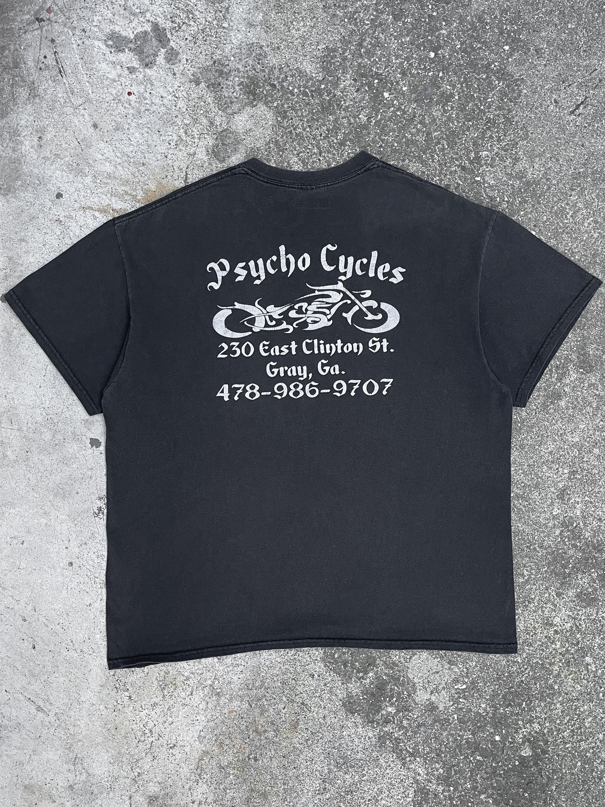 “Psycho Cycles” Faded Tee (XL)